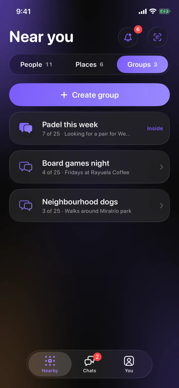 Groups nearby